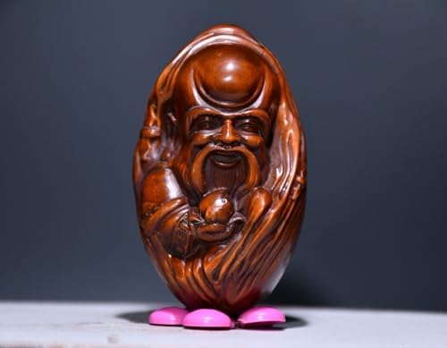 LimpaC Handmade Boxwood Longevity God Statue