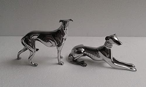 Dog Figurine Greyhound Pair Statue - Unique Home Decor