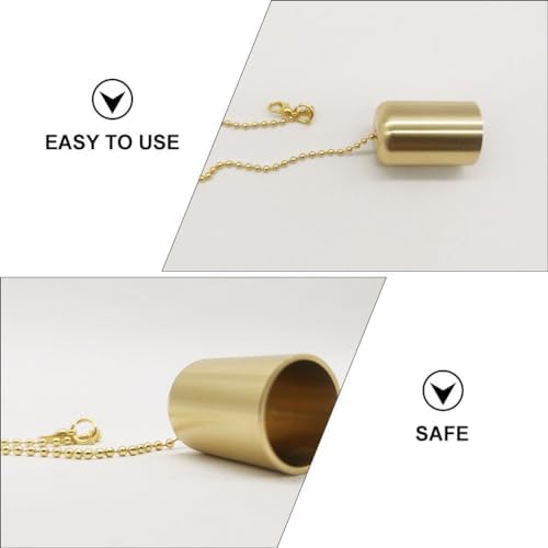 Veemoon 2Pcs Brass Candle Snuffer with Chain 1