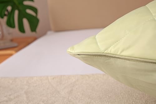 evoLive Cooling Diamond Quilted Pillow Cover 21x54 Green