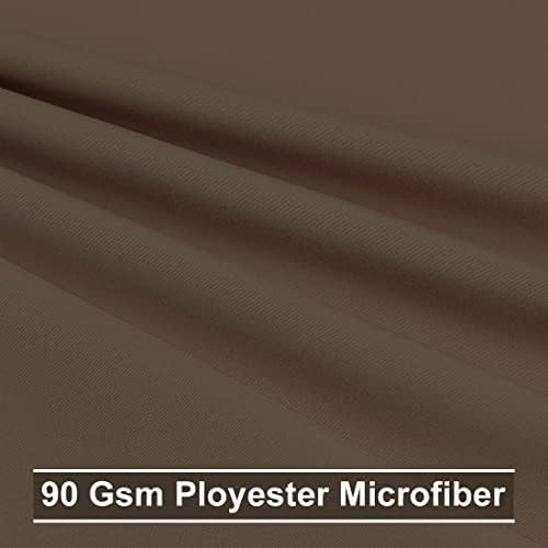 Uxcell Zipper Pillowcases Soft Microfiber 2-Pack Brown