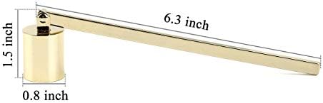 Yoption Candle Wick Snuffer - Gold Stainless Steel with Long Handle