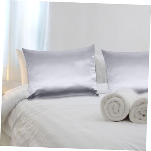 Cabilock Cooling Polyester Pillow Covers Deep Grey Zippered Minimalist