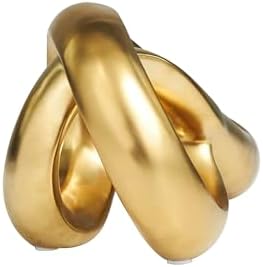 Deco 79 Gold Ceramic Infinity Loop Sculpture