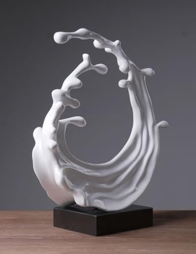 Abstract Sea Wave Decor Sculpture Table Centerpiece