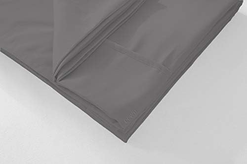 TBM Grey Queen Oversize Pillowcase 100 Egyptian Cotton 600 Thread Count