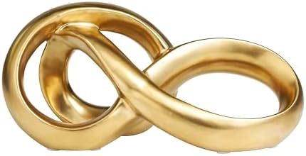 Deco 79 Gold Ceramic Infinity Loop Sculpture