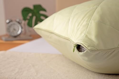 evoLive Cooling Diamond Quilted Pillow Cover 21x54 Green