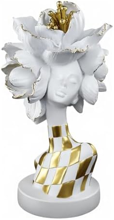 African Lady Statue for Home Decor 11 Resin Sculpture