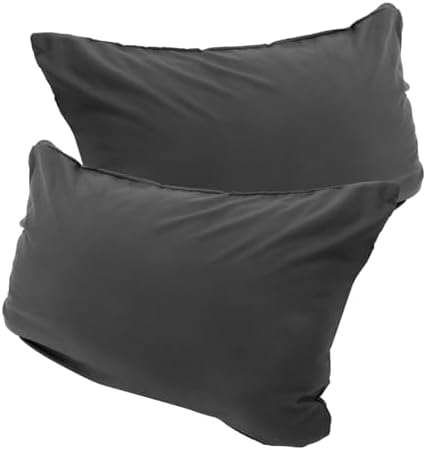 KICHOUSE 2pcs Washable Pillowcases with Solid Color Design