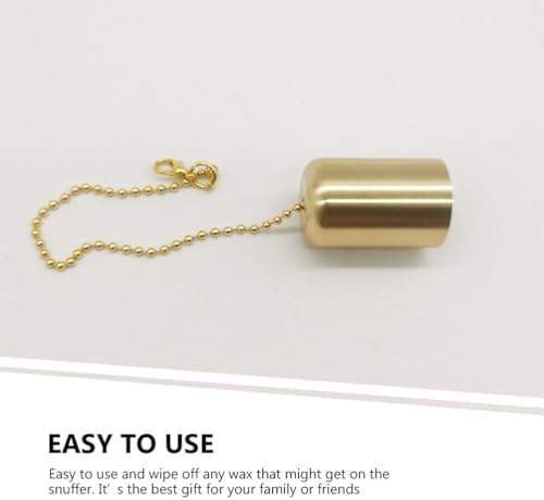 Veemoon 2Pcs Brass Candle Snuffer with Chain 1