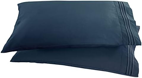Elegant Comfort 2-Piece Navy Blue Pillowcase Set