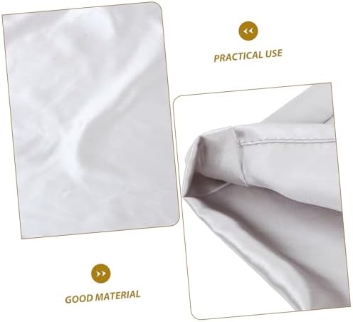 Cabilock Imitation Silk Pillowcase Queen Size Cooling Breathable Light Grey