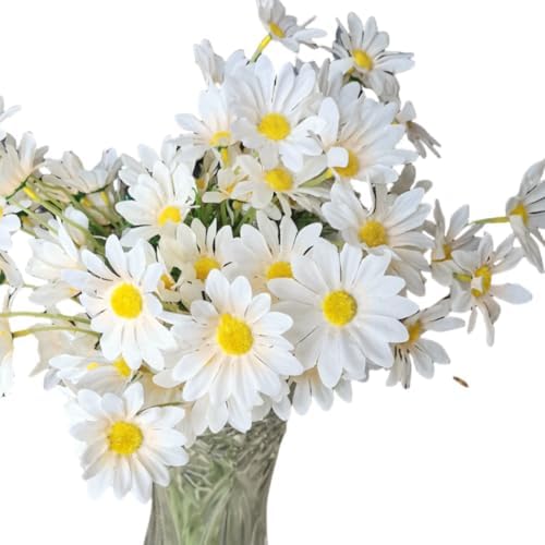 20 PCS Artificial Gerber Daisies with Stems for Decor