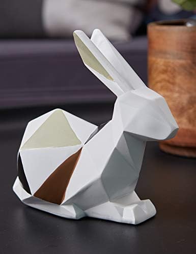 HAUCOZE Geometric Rabbit Statue 61inch Home Decor