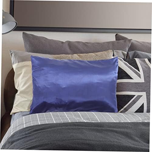 ABOOFAN 2Pcs Imitated Silk Pillowcases Black
