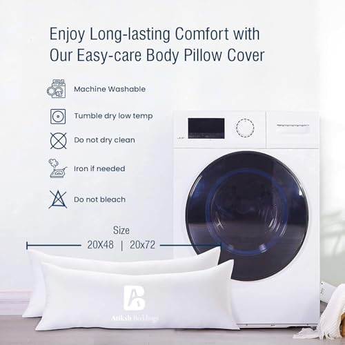 Luxurious Body Pillow Cover 100 Egyptian Cotton 500 Thread Count