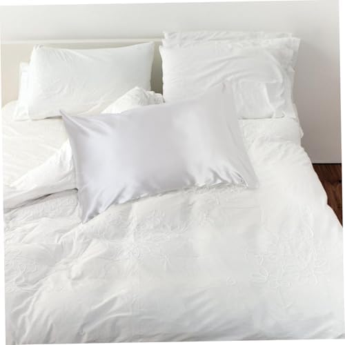 EPIGEIST Simulated Silk Pillowcases Cooling Breathable Imitation Silk Pillow Covers with Envelope Closure