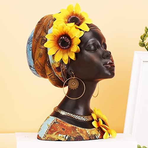 Modern African Women Statues - Resin Figurines for Home Decor
