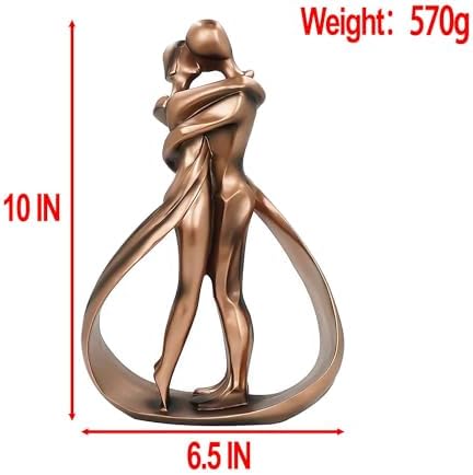 HIZEFSOO Resin Couple Statue Modern Romantic Sculpture