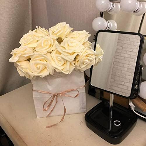NevStp Artificial Foam Rose Flowers 30Pcs