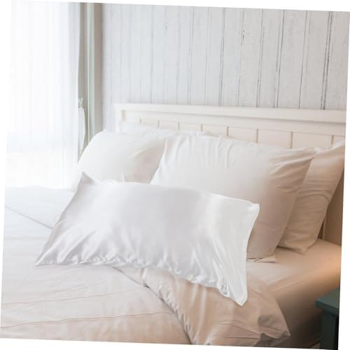 Cabilock Imitation Silk Pillowcase Queen Size Cooling Breathable Light Grey
