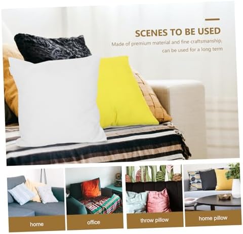 OUNONA Washable Zipper Pillow Cover Luxurious Brushed Fabric