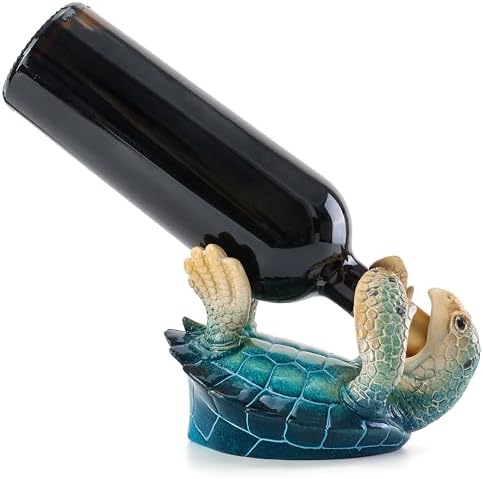VVGIFTS Sea Turtle Wine Holder Statue
