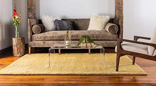 Unique Loom Yellow Area Rug 10x13 Rectangle