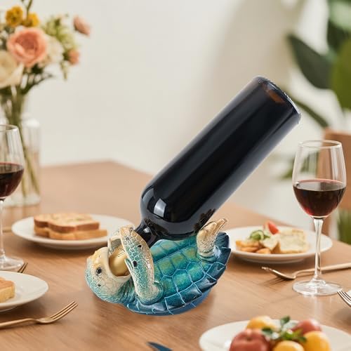 VVGIFTS Sea Turtle Wine Holder Statue