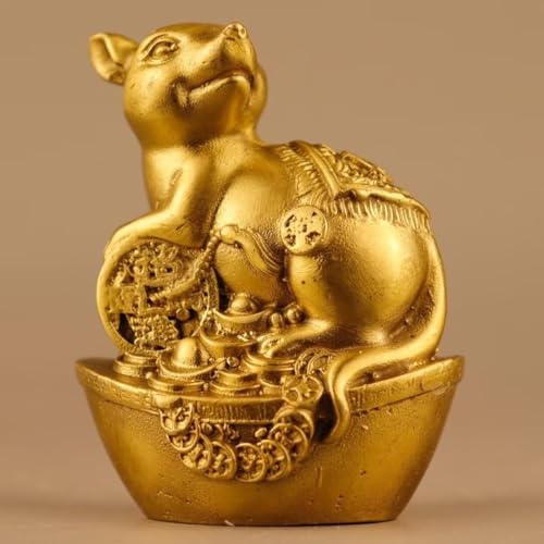Julrybox Chinese Zodiac Monkey Brass Statue