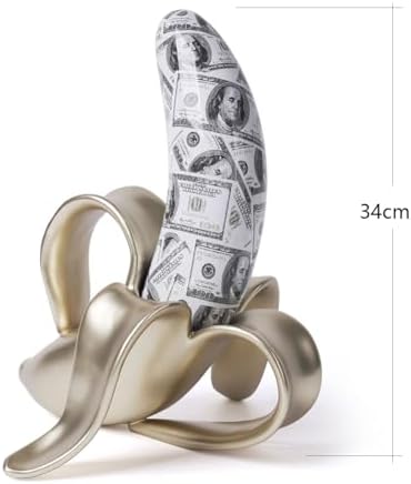 NENBOLEC Abstract Banana Sculpture Decor Statue