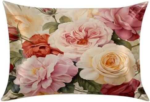 GzLeyigou Satin Pillowcase with Zipper 20x26in