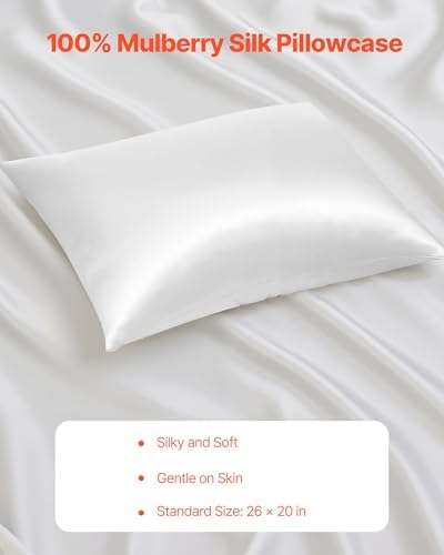 VEVOR Satin Pillowcase 2 Pack Smooth Hair Skin Care