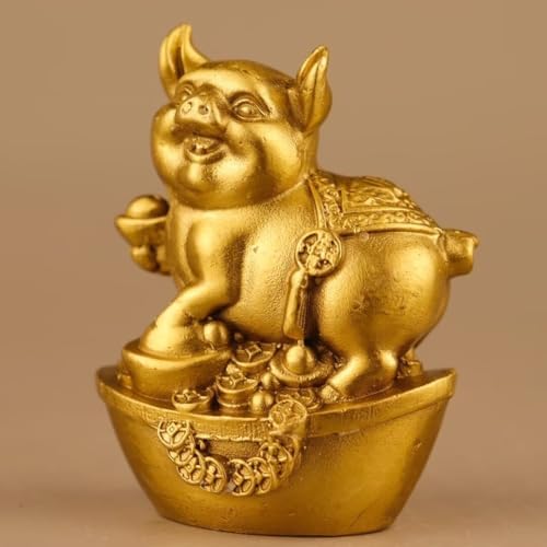 Julrybox Chinese Zodiac Monkey Brass Statue
