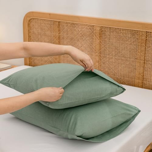 BESTOUCH 100 Cotton Pillowcase Set 20x30 Inches Queen Size