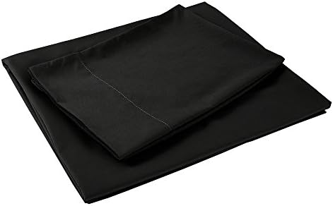 Sfoothome King Sheets Set - Black Luxury 4-Piece Bed Set