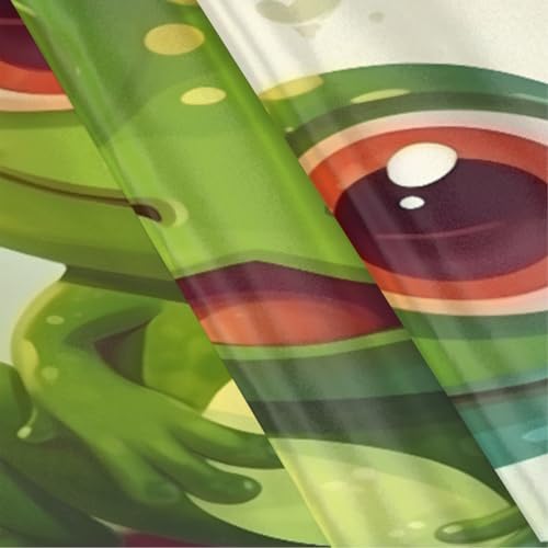 GzLeyigou Cute Frog Satin Pillowcase 20x40in King Size with Zipper