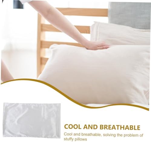 EPIGEIST Simulated Silk Pillowcases Cooling Breathable Imitation Silk Pillow Covers with Envelope Closure
