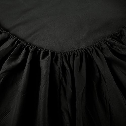 Sfoothome King Sheets Set - Black Luxury 4-Piece Bed Set