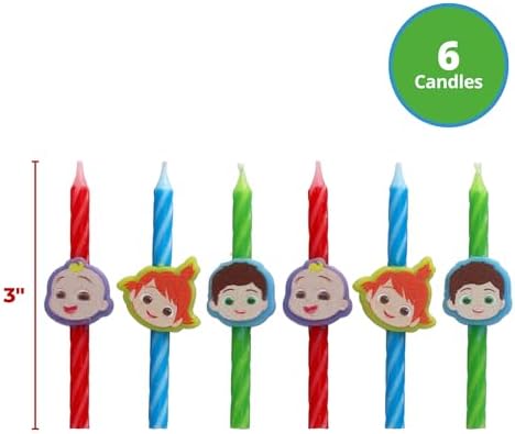 CoComelon Birthday Candles 6 Candles with Characters