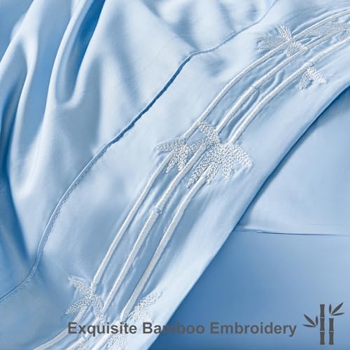 HCORA Bamboo Viscose Pillowcases Set of 2 - 600 Thread Count Cooling