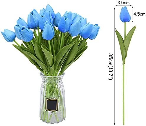 NevStp 10PCS Multicolor Real Touch Tulip Artificial Bouquet