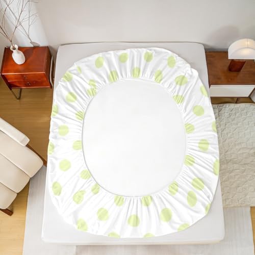 Manfei Cute Polka Dots Sheet Set Twin with 1 Pillowcase