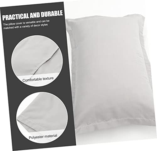 STOBAZA 2pcs Solid Flannel Pillow Cases