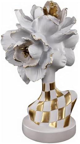 African Lady Statue for Home Decor 11 Resin Sculpture