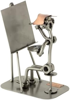 Artist Sculpture Nuts and Bolts Handmade Ornament Metal Figurine