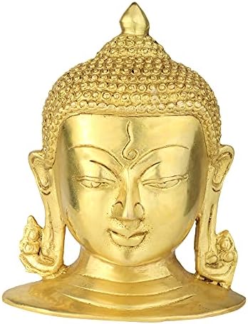 Amilav Collections Buddha Statue Golden Wall Hanging