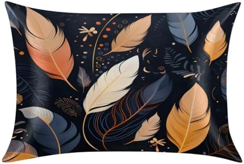 GzLeyigou Satin Pillowcase with Zipper 20x30in Queen Size