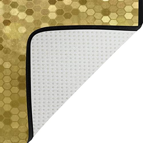 VIGTRO Bling Gold Sequins Non-Slip Area Rug 36x24